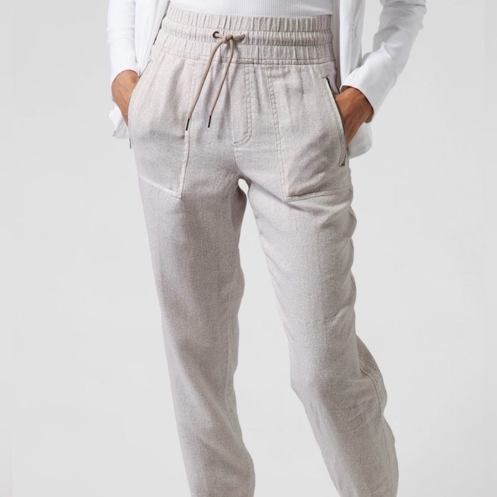 Athleta linen jogger pants